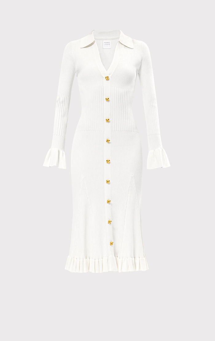 Hérve Léger THE HALLIE DRESS ALABASTER