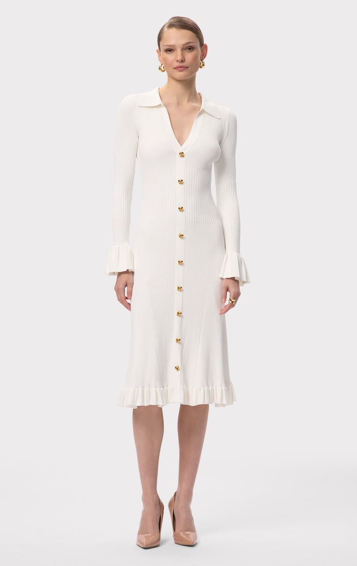 Hérve Léger THE HALLIE DRESS ALABASTER