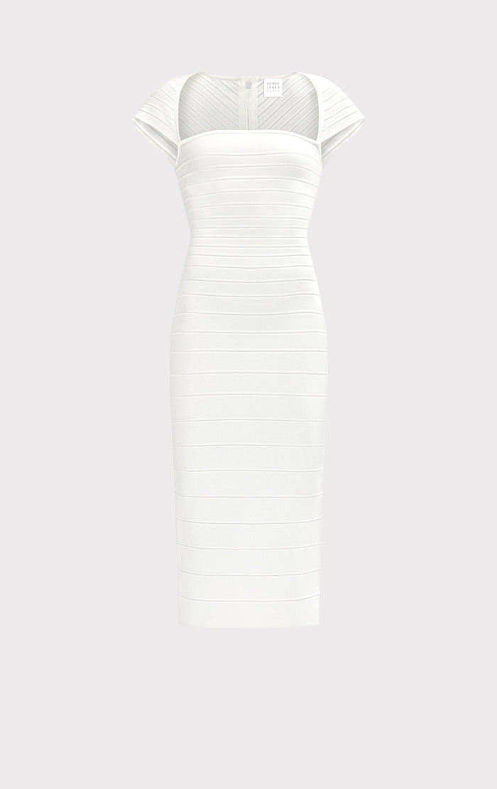 Hérve Léger THE JOSIE DRESS ALABASTER