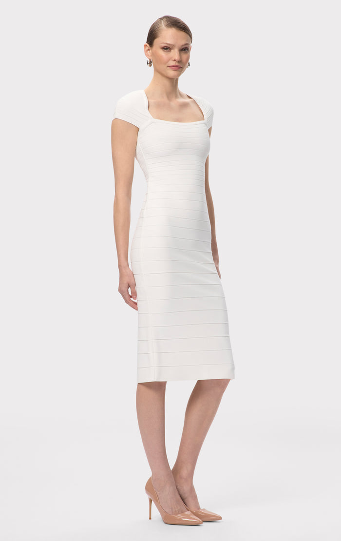 Hérve Léger THE JOSIE DRESS ALABASTER