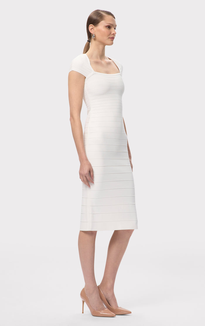 Hérve Léger THE JOSIE DRESS ALABASTER