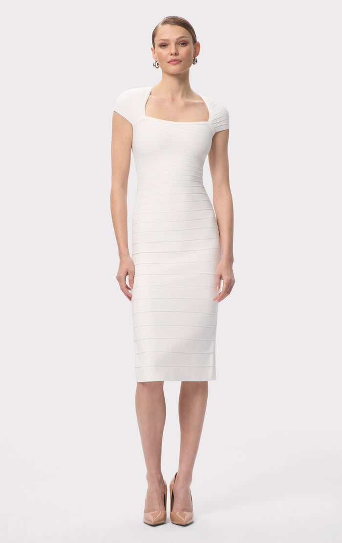 hérve léger THE JOSIE DRESS ALABASTER