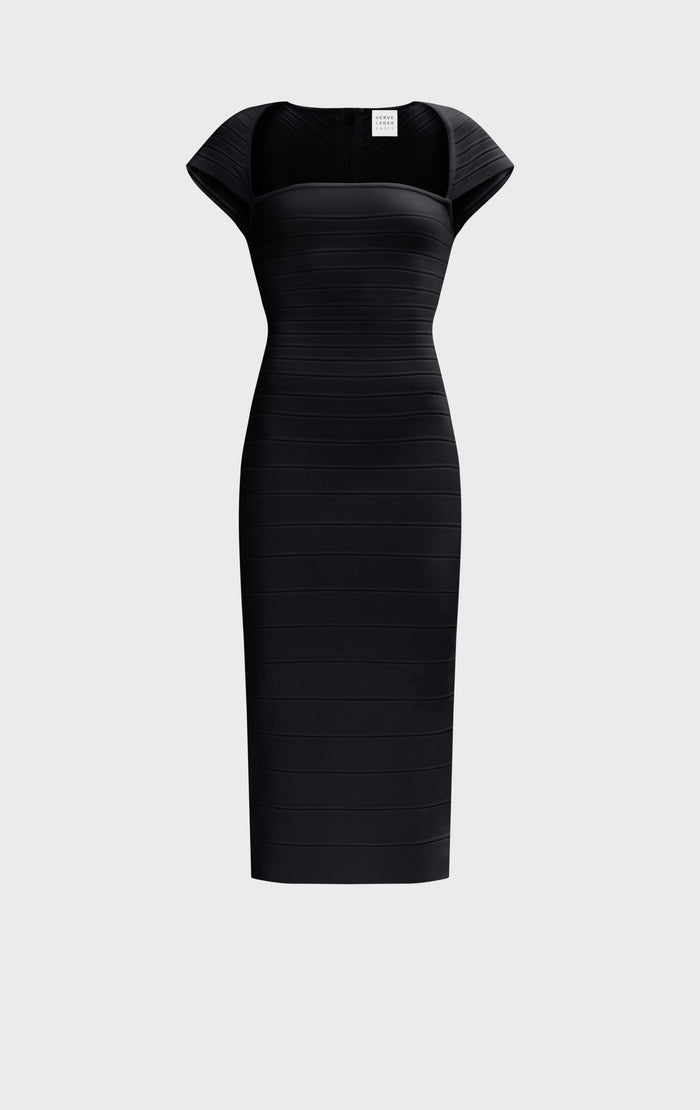 Hérve Léger THE JOSIE DRESS BLACK