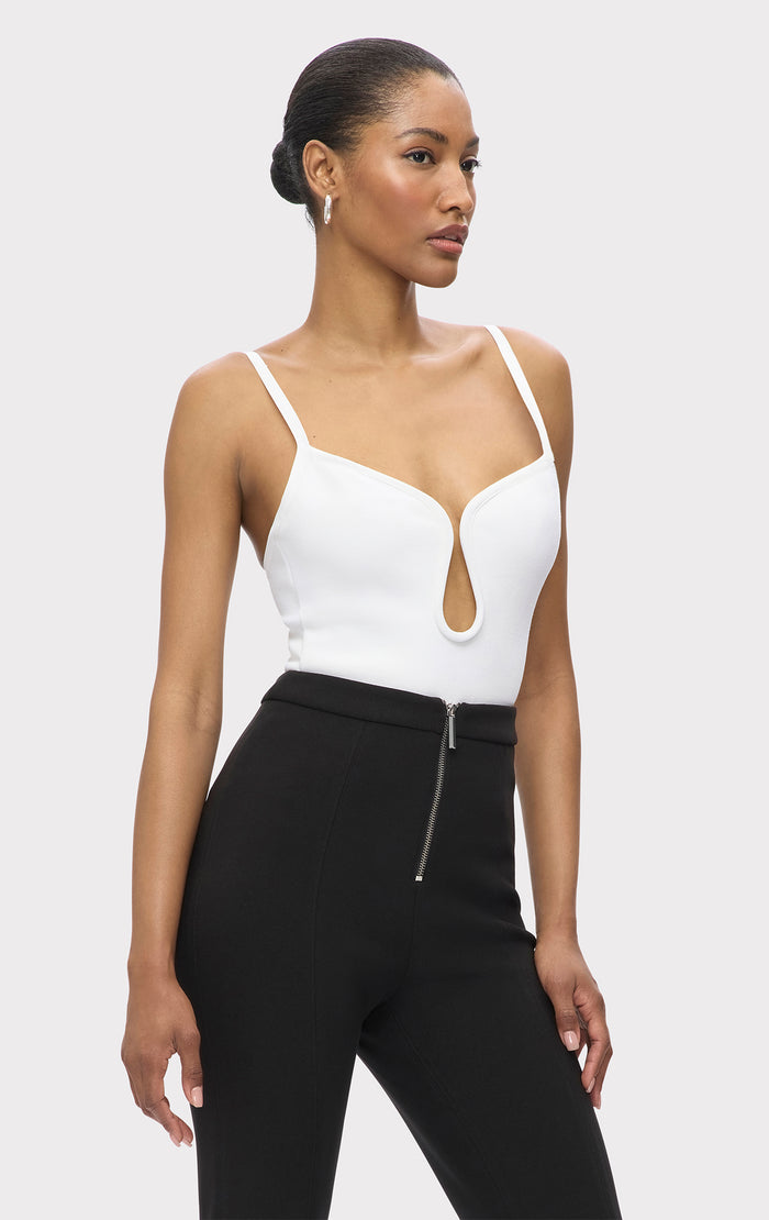 hérve léger THE JULES BODYSUIT ALABASTER