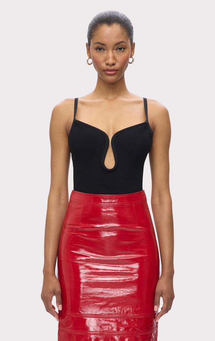 hérve léger THE JULES BODYSUIT BLACK