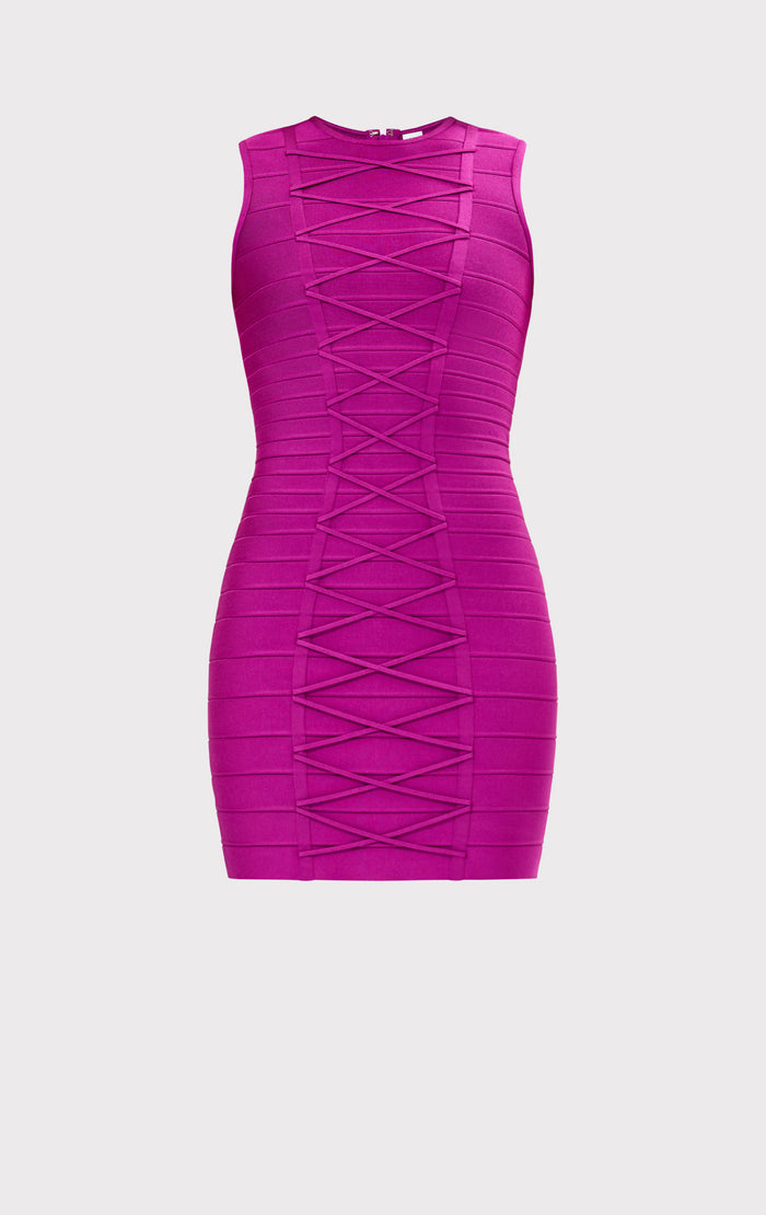Hérve Léger THE JULIE DRESS VERBENA