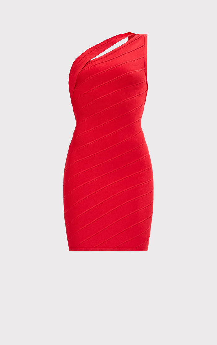 Hérve Léger THE MOLLY DRESS CHILI
