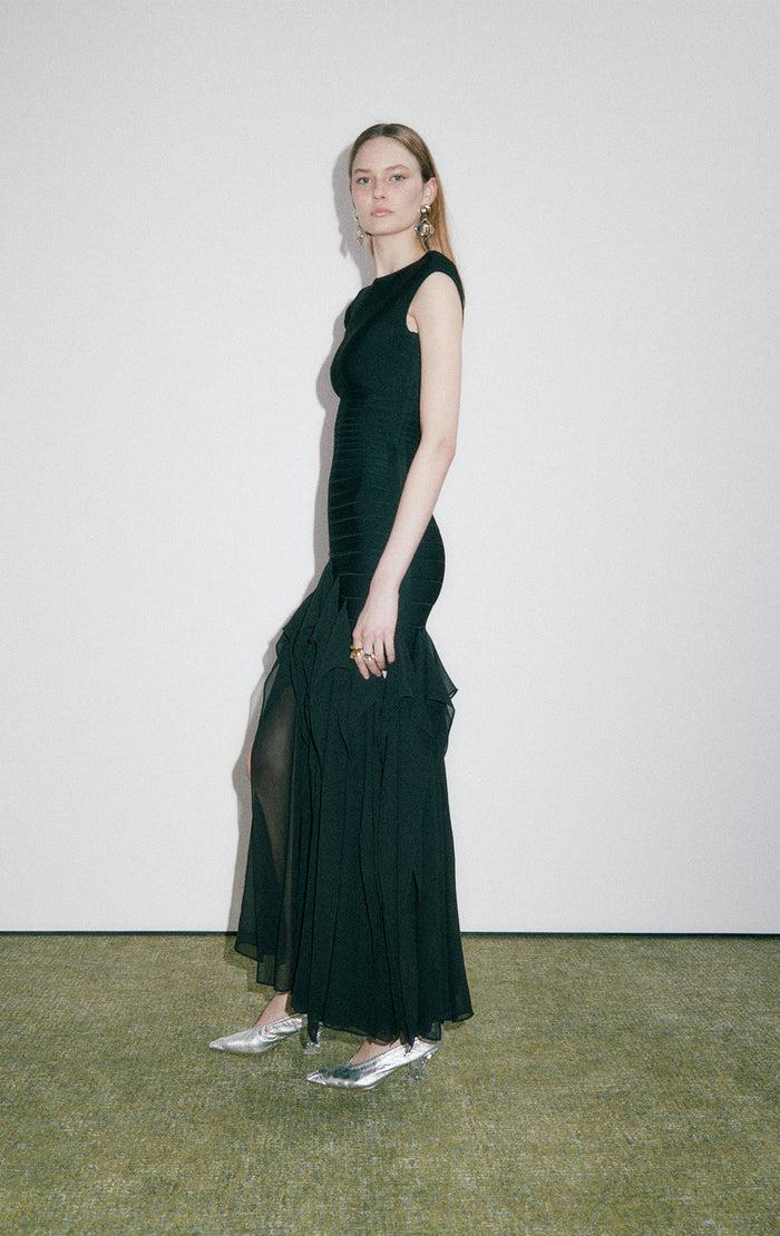 hérve léger THE MYA GOWN BLACK