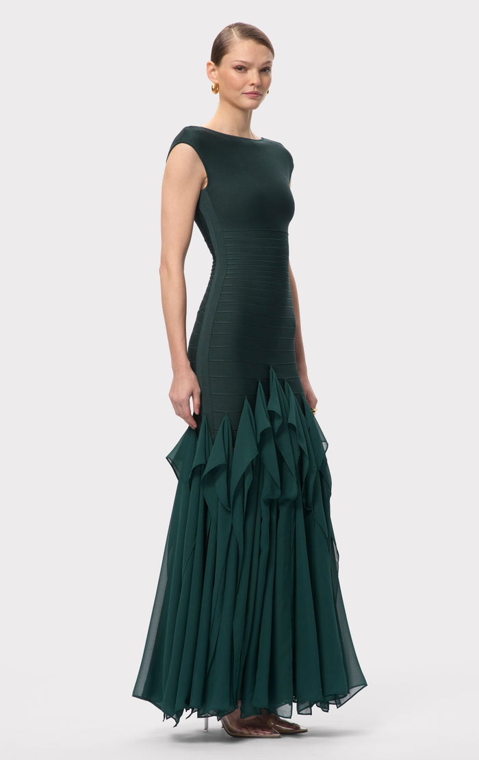 Hérve Léger THE MYA GOWN VIRIDIAN