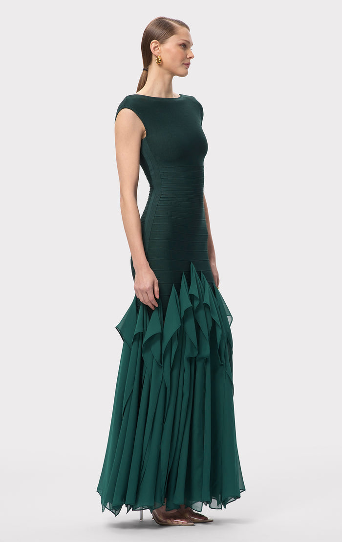 Hérve Léger THE MYA GOWN VIRIDIAN