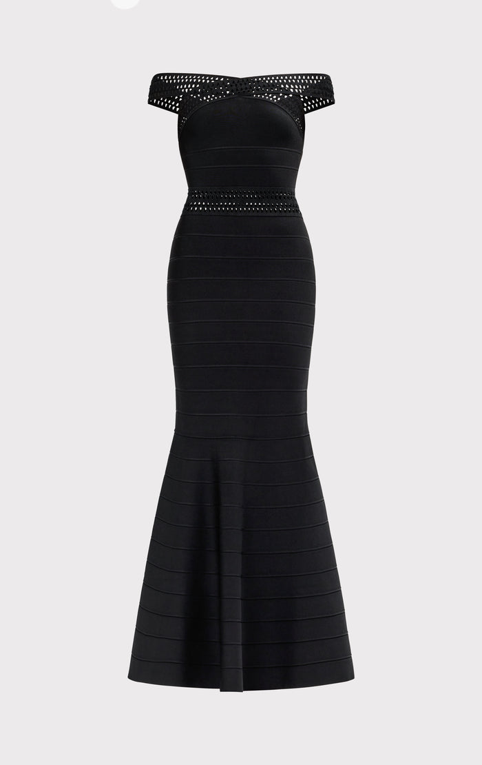 Hérve Léger THE OCTAVIA GOWN BLACK