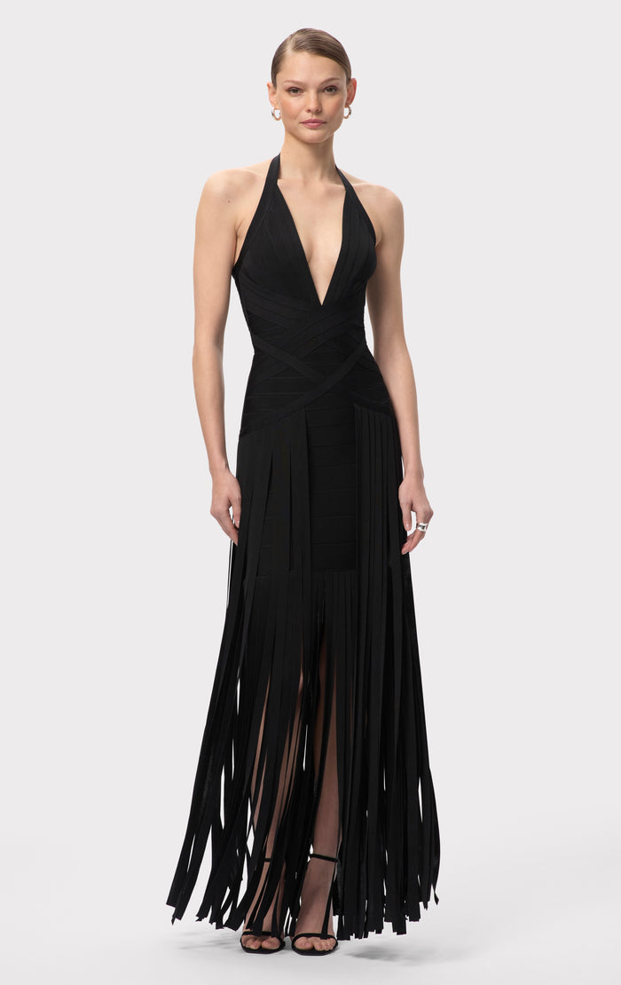 hérve léger THE SCARLET GOWN BLACK