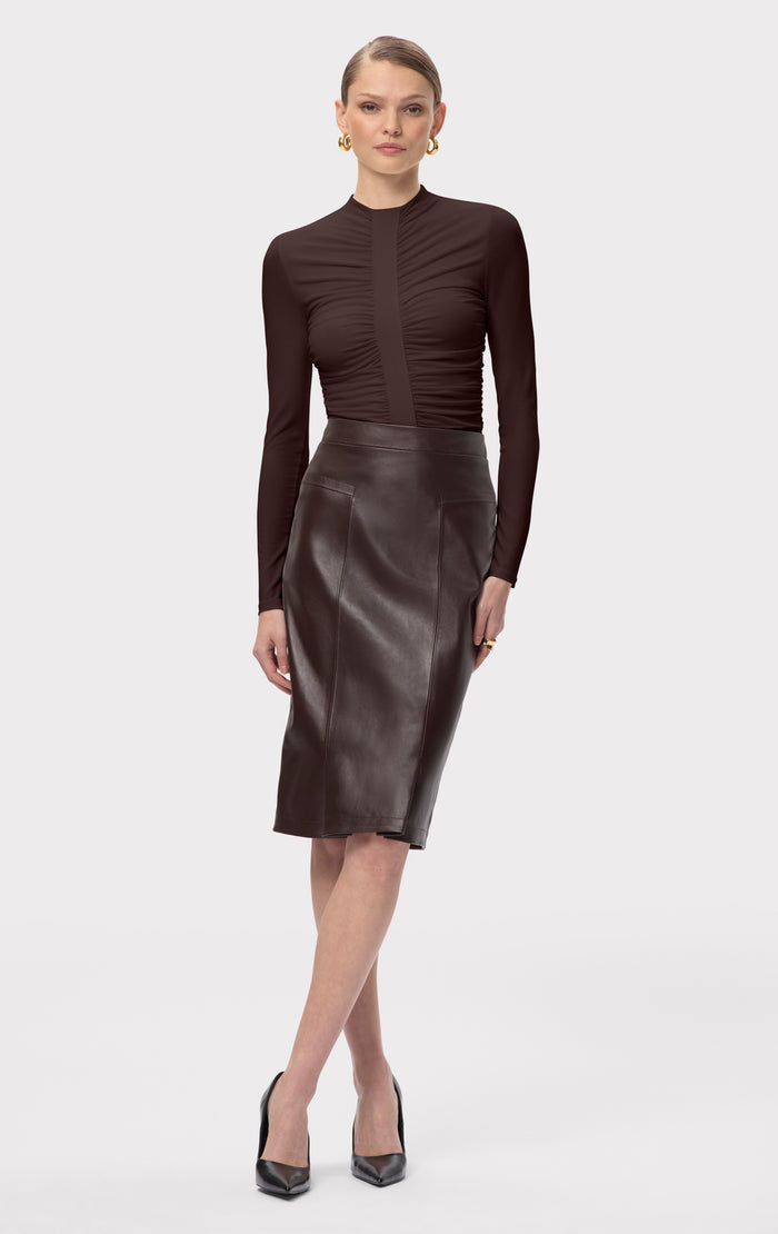 Hérve Léger THE VERONICA TOP WALNUT