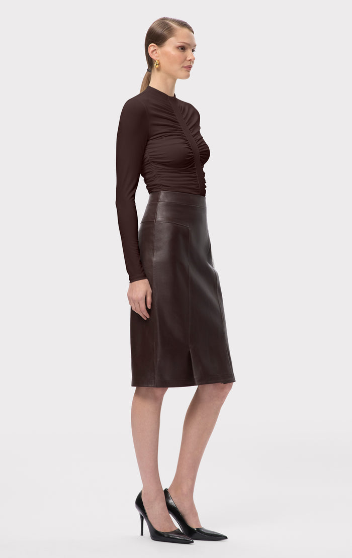 Hérve Léger THE VERONICA TOP WALNUT