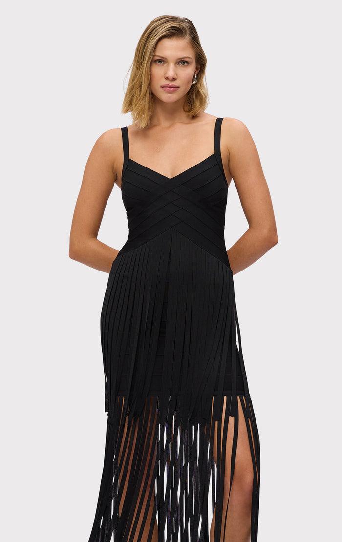 Hérve Léger THE VIVIENNE GOWN BLACK