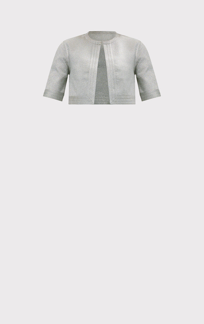 Hérve Léger THE METALLIC MARIE BOLERO METALLIC SILVER