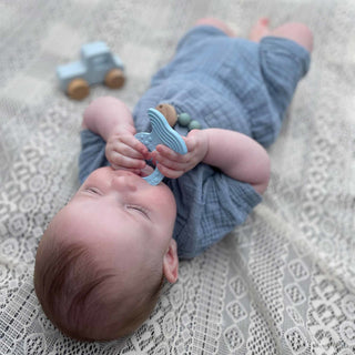 Hevea Fish Teether & Kawan Teether Ring In Natural Rubber Two-Pack