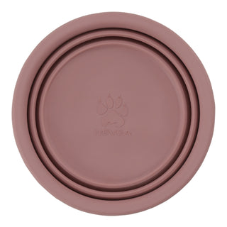 Hevea Dog Bowl On The Go In Natural Rubber
