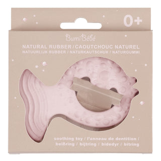 hevea Fish Teether in Natural Rubber