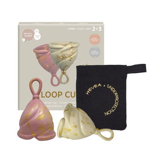 hevea LOOP Menstrual Cup Combo - Sizes 2 & 3