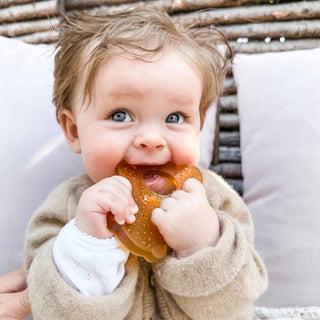 hevea Panda Teether in Natural Rubber