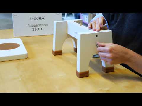 Hevea Rubberwood Stool