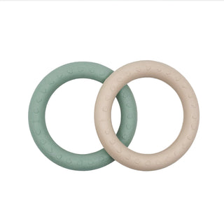 hevea Kawan Teether Rings in Natural Rubber Two-Pack