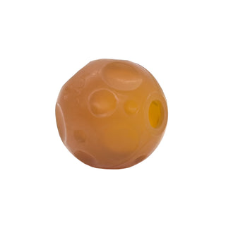 Hevea Moon Ball 2-in-1 Dog Activition & Fetch Toy In Natural Rubber