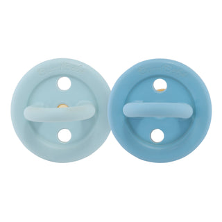 Hevea Natural Rubber BumiBébé Pacifier ROUND 3-36 Months Two-Pack - Round 3-36 Months