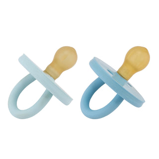 Hevea Natural Rubber BumiBébé Pacifier ROUND 3-36 Months Two-Pack - Round 3-36 Months