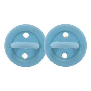 Hevea Natural Rubber BumiBébé Pacifier ROUND Newborn 0+ Months Two-Pack - Round 0-3 Months