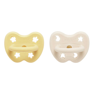 Hevea Natural Rubber Pacifier ORTHODONTIC 3-36 Months Two-Pack - Round 3-36 Months