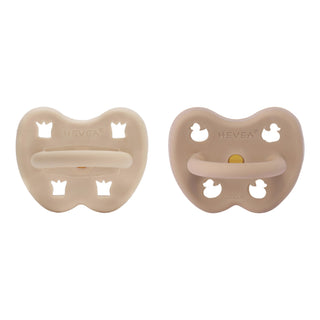 Hevea Natural Rubber Pacifier ORTHODONTIC 3-36 Months Two-Pack - Round 3-36 Months