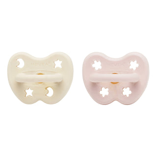 Hevea Natural Rubber Pacifier ORTHODONTIC Newborn 0+ Months Two-Pack - Orthodontic 0-3 Months