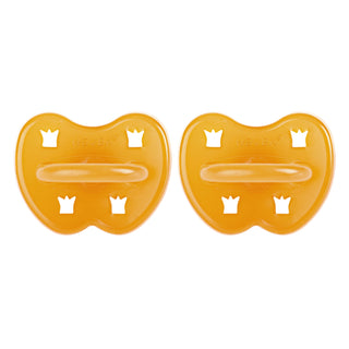 Hevea Natural Rubber Pacifier ROUND Newborn 0+ Months Two-Pack - Round 0-3 Months