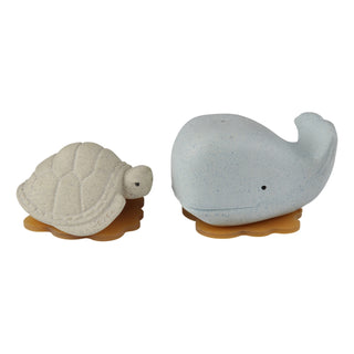 Hevea Squeeze'n'Splash Whale & Turtle Bath Toys Gift Set