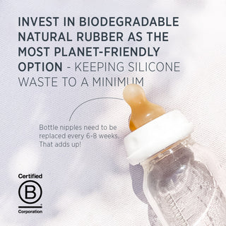 Hevea Standard Neck Baby Glass Bottle 240ml/8oz Single-Pack - 240ml/8oz