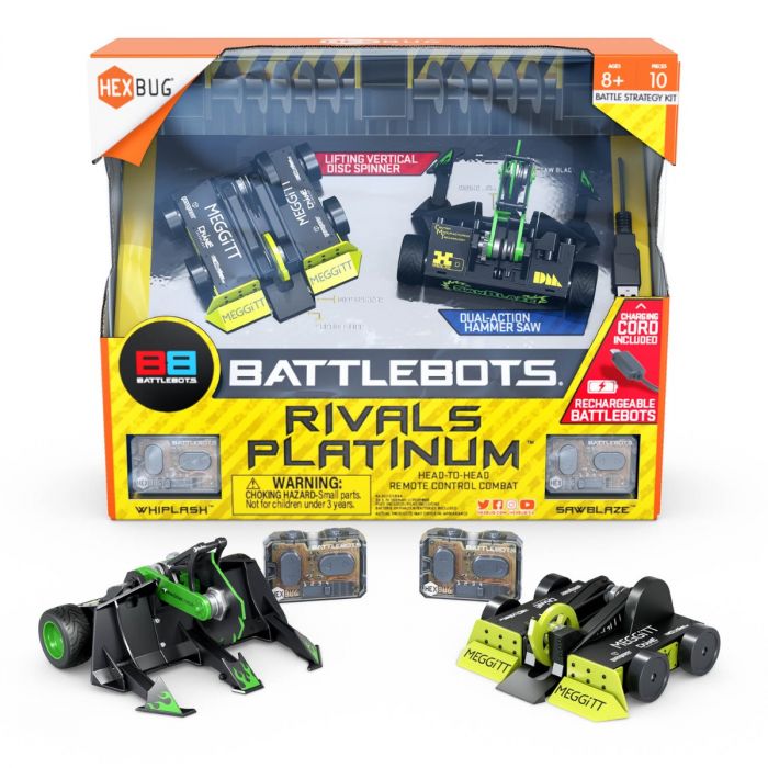 hexbug BattleBots RIVALS Platinum (Whiplash & Sawblaze)