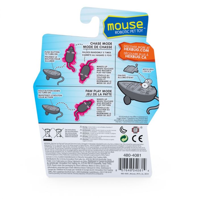 Hexbug HEXBUG Mouse Robotic Cat Toy (WHITE)