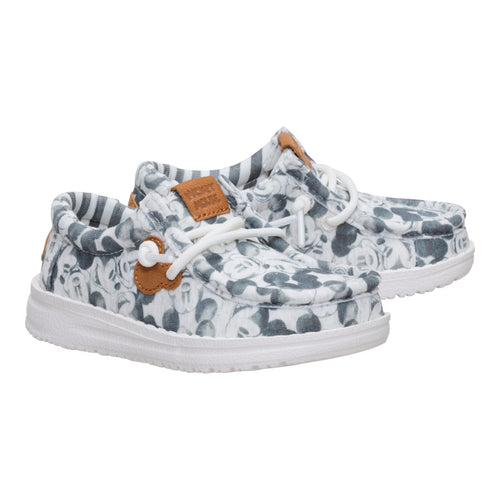 Hey Dude Disney Mickey Mouse Print Wally Toddler Grey/Multi