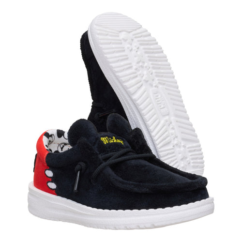 Hey Dude Disney Mickey Mouse Wally Toddler Black/Red