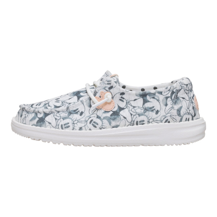 hey dude Disney Minnie Mouse Print Wendy Youth Grey Multi