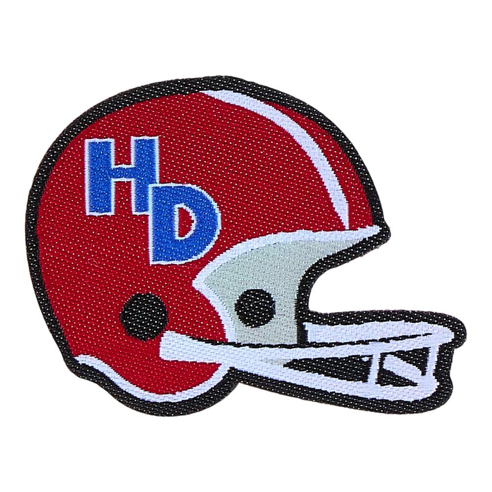 hey dude Football Helmet Patch Football Helmet Multi