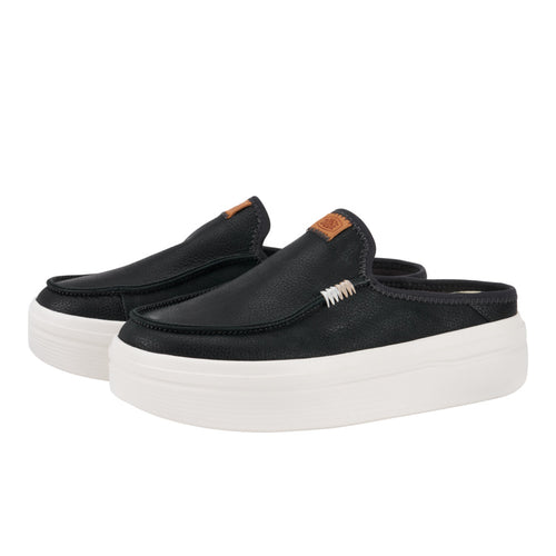 Hey Dude Austin Lift Leather Women Black