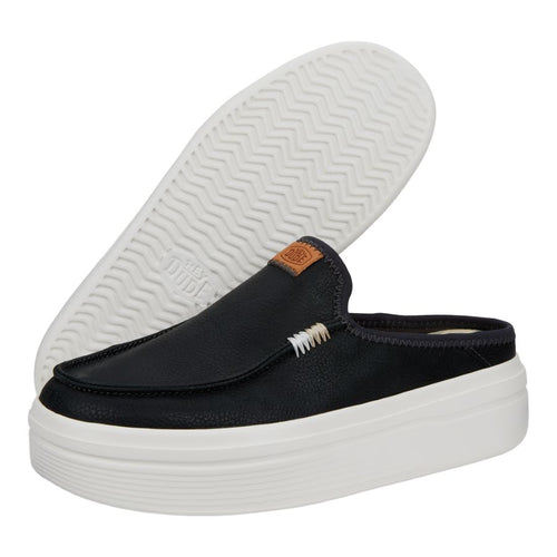 Hey Dude Austin Lift Leather Women Black