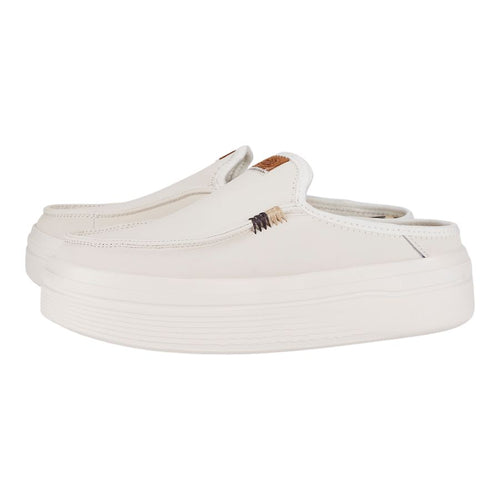 Hey Dude Austin Lift Leather Women White