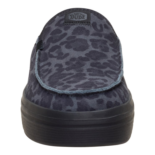 Hey Dude Austin Lift Suede Animal Black Leopard