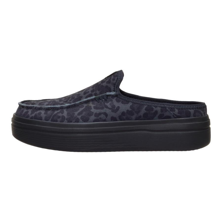 hey dude Austin Lift Suede Animal Black Leopard
