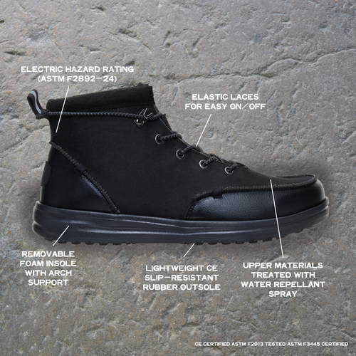 Hey Dude Bradley Work CE Black