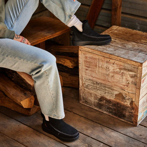 Hey Dude Camden Suede Black/Black